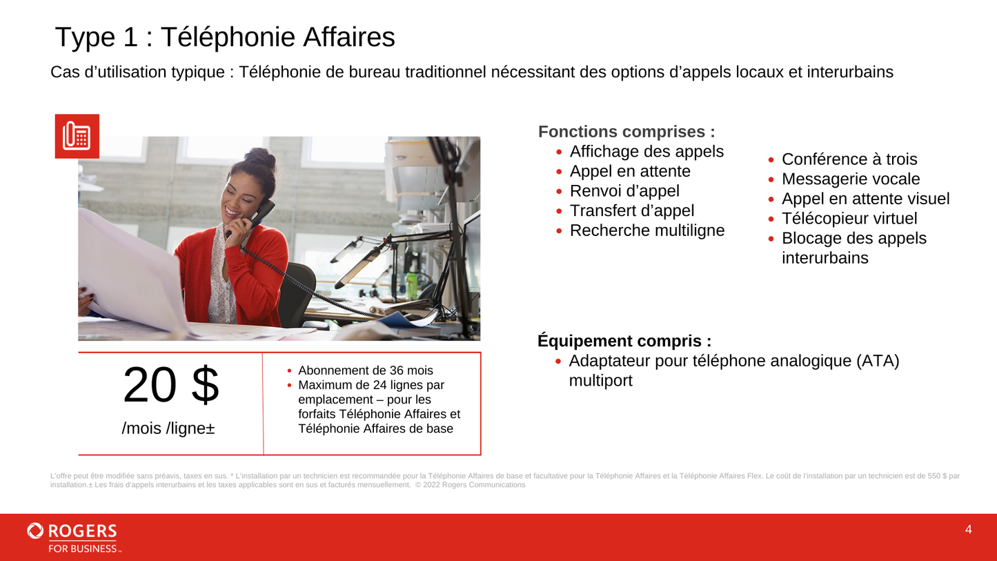 Téléphonie d’affaire