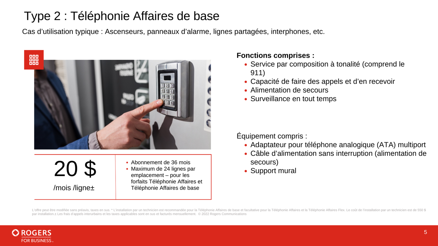 Téléphonie d’affaire